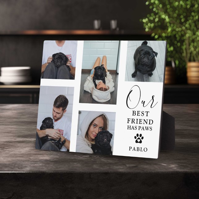 Hund Bester Freund' Foto Grid Keepake Geschenk Fotoplatte (Von Creator hochgeladen)