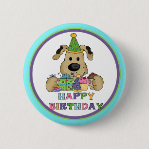 Hund Birthday Button