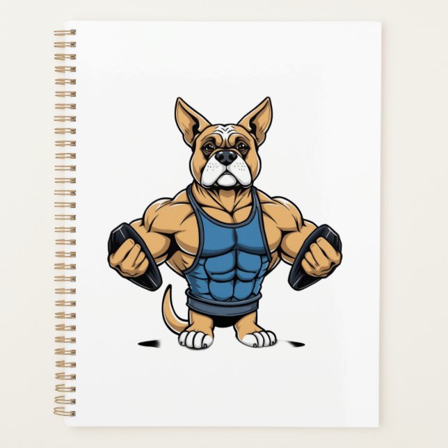 Hund Bodybuilder Planer (Vorderseite)