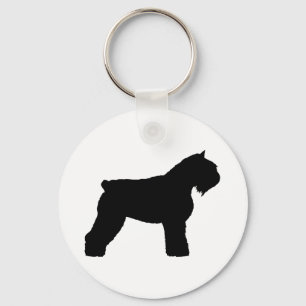 Hund Bouvier DES Flandres (im Schwarzen) Schlüsselanhänger