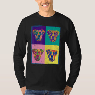 Hund Boxer Haustier Tier Malerei Grafik T-Shirt