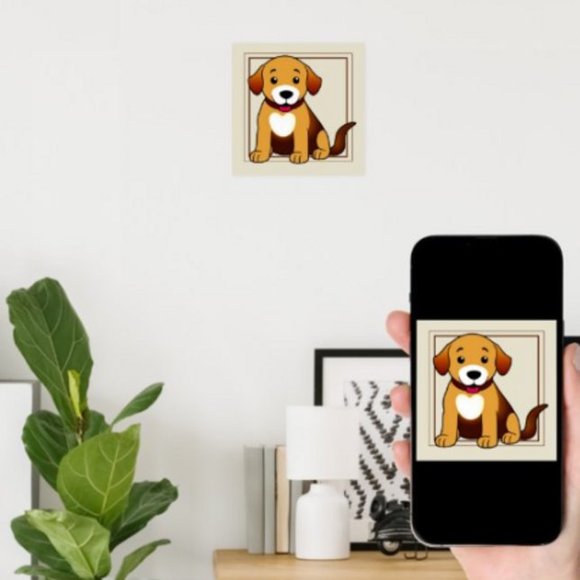 Hund Braun, sitzend -  Poster (Von Creator hochgeladen)