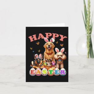 Hund Bunny Oars Happy Ostereier Hunt Christliches  Karte