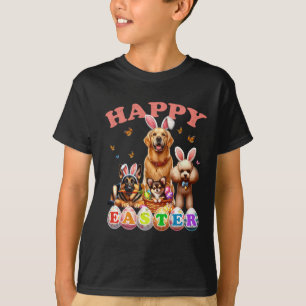 Hund Bunny Oars Happy Ostereier Hunt Christliches  T-Shirt