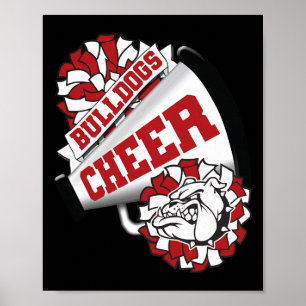 Hund Cheer Ck Zur Schulspirit Cheerleading Poster
