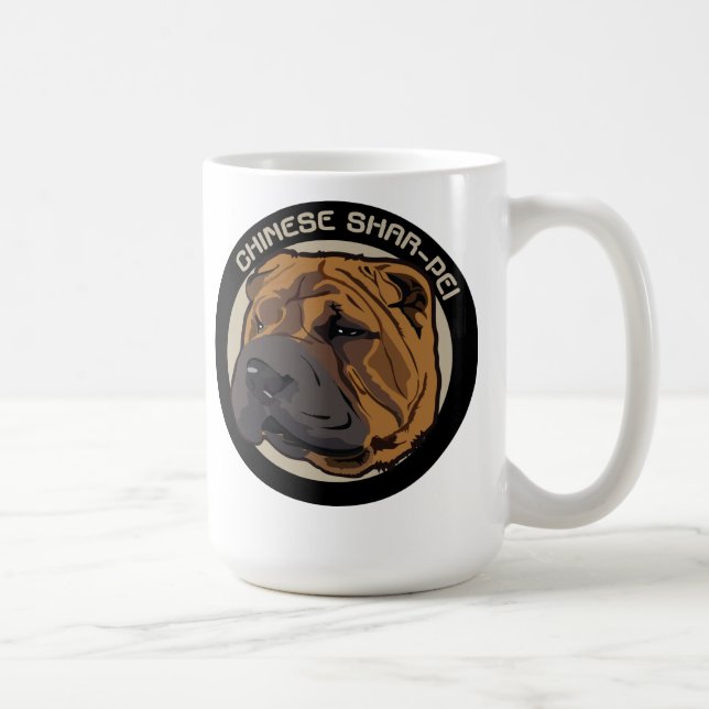 Hund Chinesischer Shar-pei Kaffeetasse (Rechts)