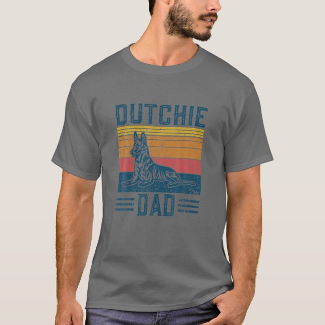 Hund Cooler Dutchie Vater - Deutsch T-Shirt (Vorderseite)