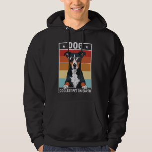 Hund Coolsten Haustier auf der Erde Retro Sonnenbr Hoodie