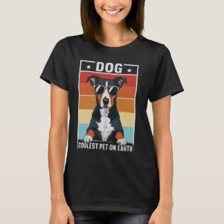 Hund Coolsten Haustier auf der Erde Retro Sonnenbr T-Shirt
