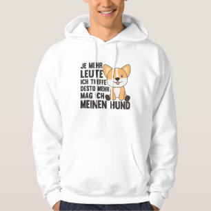 Hund Corgi mag keine Leute, Niedliche Hunde Hoodie