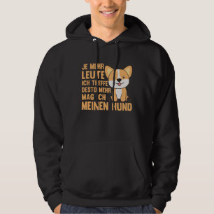 Hund Corgi mag keine Leute, Niedliche Hunde Hoodie