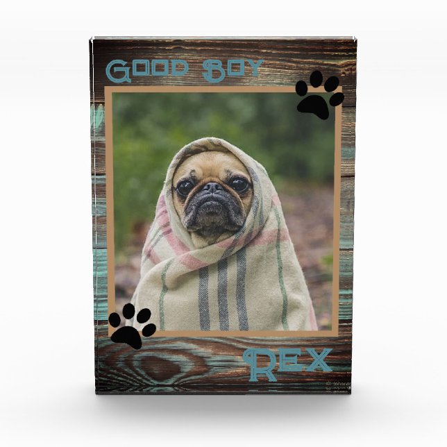 Hund Custom Foto Wood (Vorderseite)