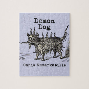 Hund-Dämon Vintage Lustig Süß