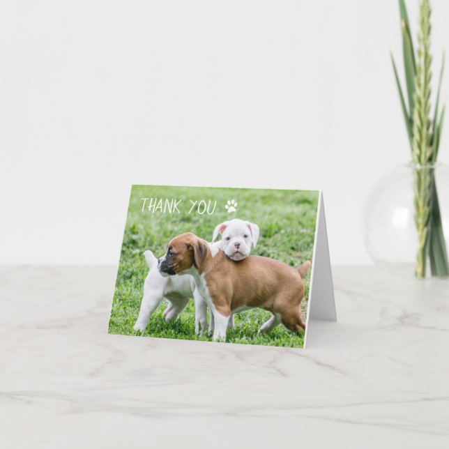 Hund danke Ihnen Karten - Boxer Dog (Vorderseite)