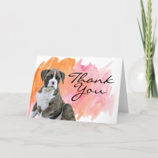 Hund danke Ihnen Karten - Brindle Boxer Dog