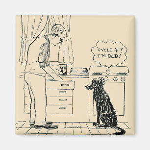 Hund, der älter wird magnet