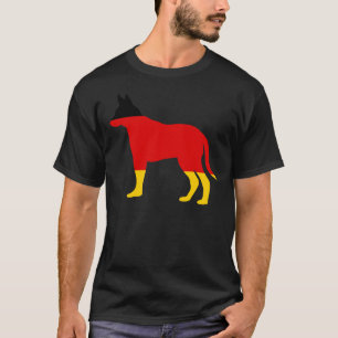 Hund der deutschen Flagge T-Shirt