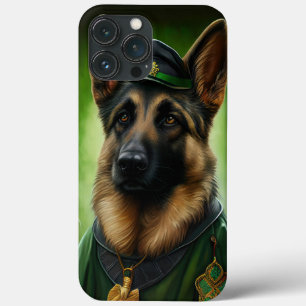 Hund der Deutschen Schäferhunde in St. Patrick's D Case-Mate iPhone Hülle