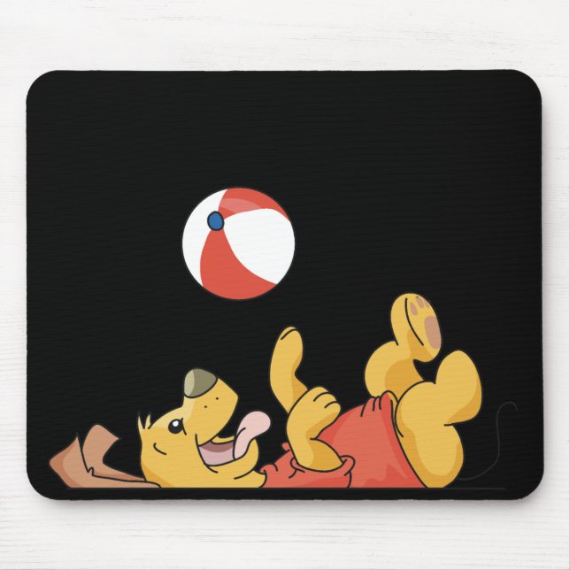 Hund, der mit Ball-T-Shirts und Geschenken spielt Mousepad (Vorne)