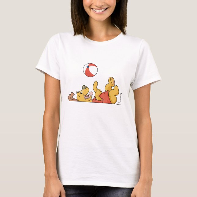 Hund, der mit Ball-T-Shirts und Geschenken spielt T-Shirt (Vorderseite)