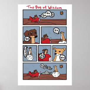 Hund der Weisheit Poster