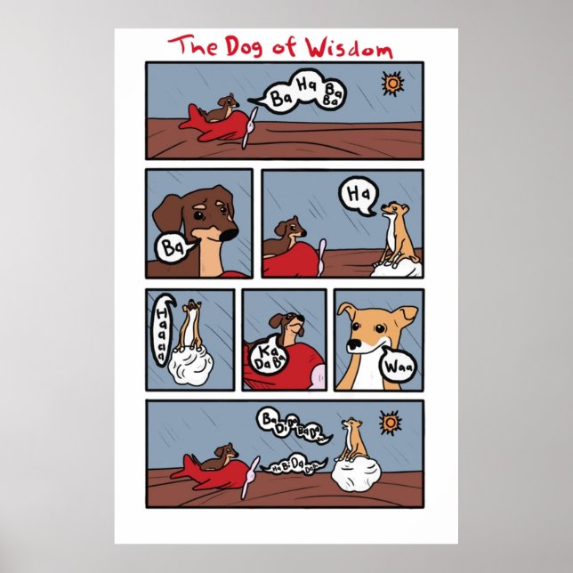 Hund der Weisheit Poster (Vorne)