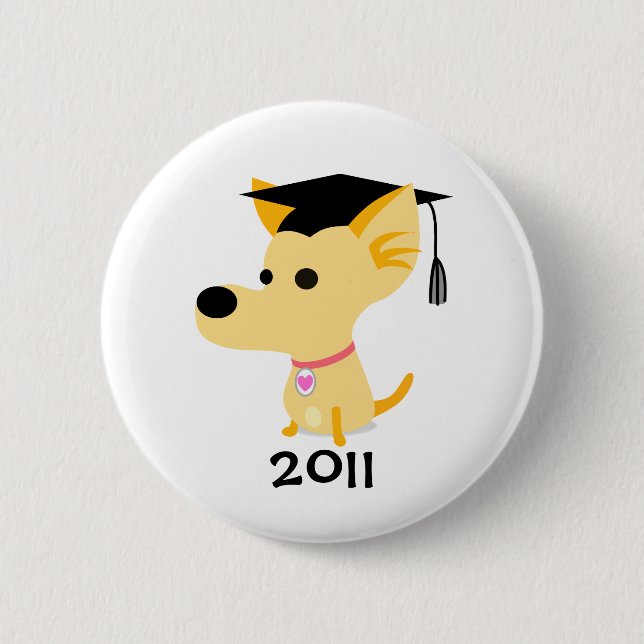 Hund des Abschluss-2011 Button (Vorderseite)