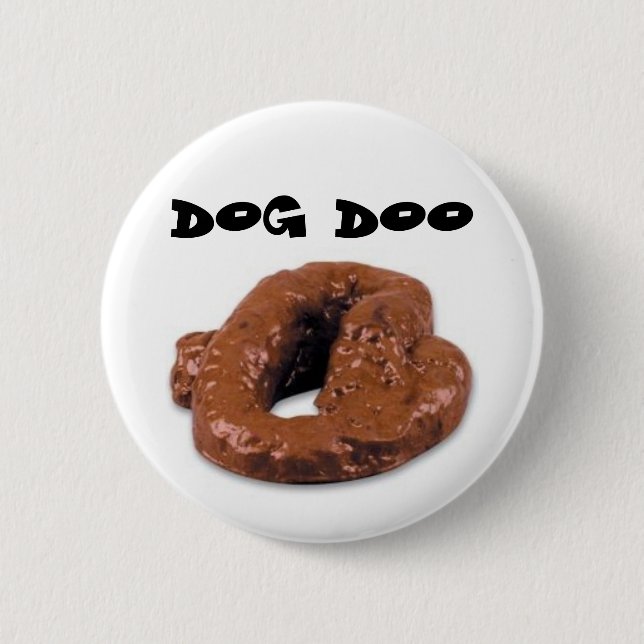 Hund Doo Button (Vorderseite)