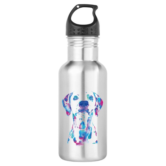 Hund Edelstahlflasche (Vorderseite)