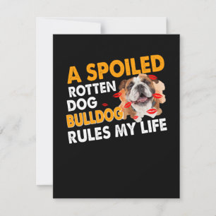 Hund  Ein gepökelter Rotwildhund regiert mein Lebe Dankeskarte