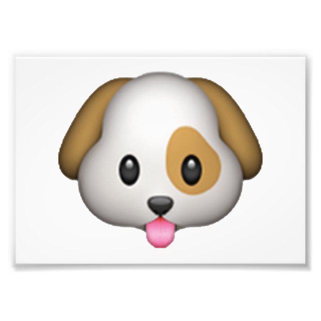 Hund - Emoji Fotodruck (Vorne)
