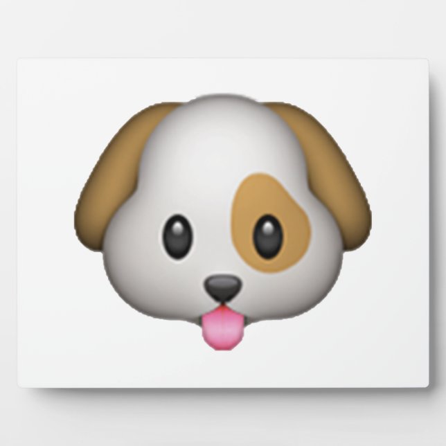 Hund - Emoji Fotoplatte (Vorderseite)