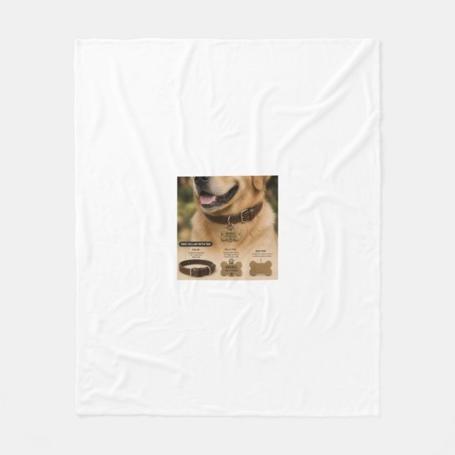 Hund Fleecedecke (Vorderseite)