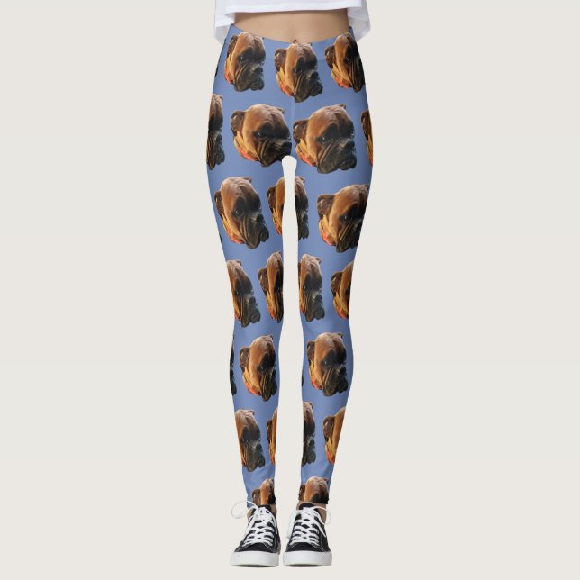 Hund Foto Boxer Welpe Leggings (Vorderseite)