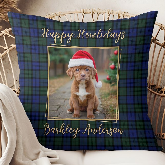 Hund Foto Custom Moderne Elegante Weihnachten Kari Kissen (Von Creator hochgeladen)
