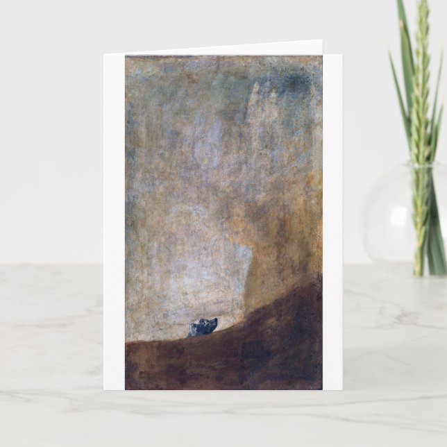 Hund, Francisco Goya Karte (Vorderseite)