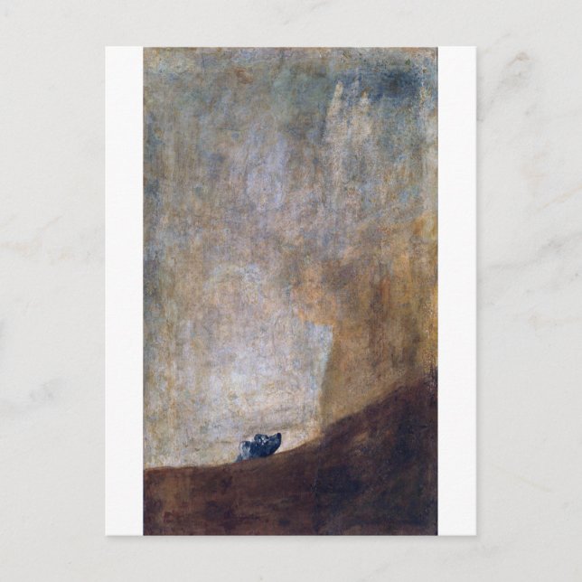 Hund, Francisco Goya Postkarte (Vorderseite)