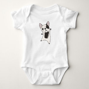 Hund Französischer Bulldog Welpe Niedliche Hunde f Baby Strampler
