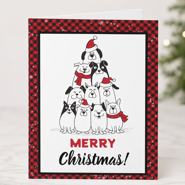Hund frohe Weihnachten (Dog Christmas Card)
