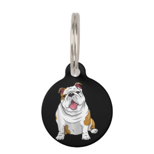 Hund  Funny English Bulldog Welpe Geschenk Haustiermarke