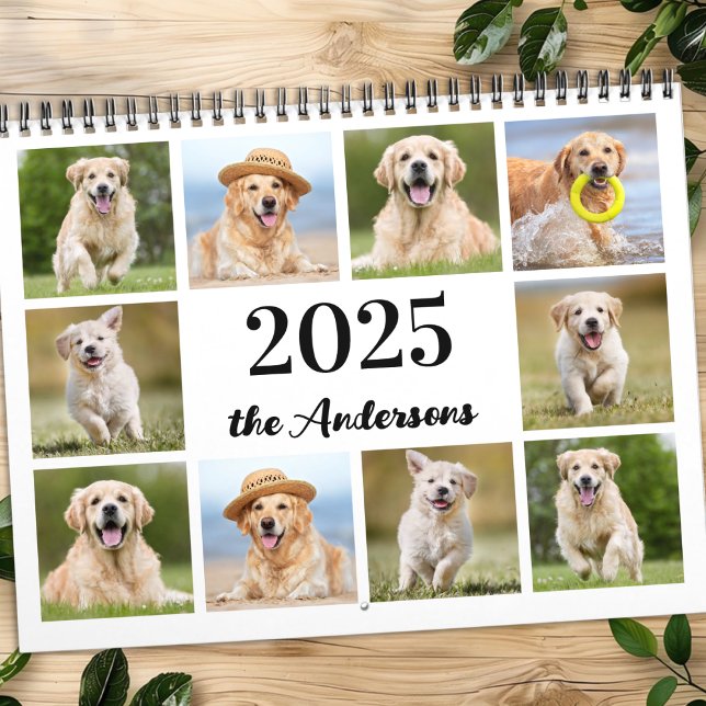 Hund für Fotos der Familie im neuen Jahr Erstellen Kalender (Von Creator hochgeladen)