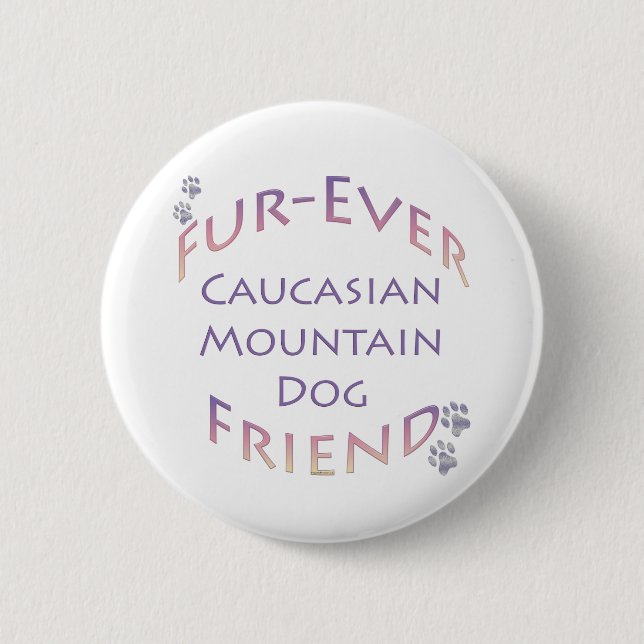 Hund Furever Button (Vorderseite)