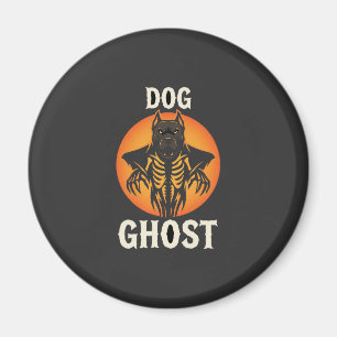 Hund Geist Halloween Horror Vektor Magnet