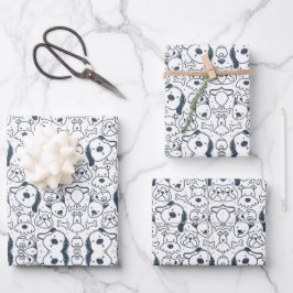HUND GESCHENKPAPIER SET