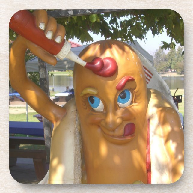 Hund Getränkeuntersetzer (Vorderseite)