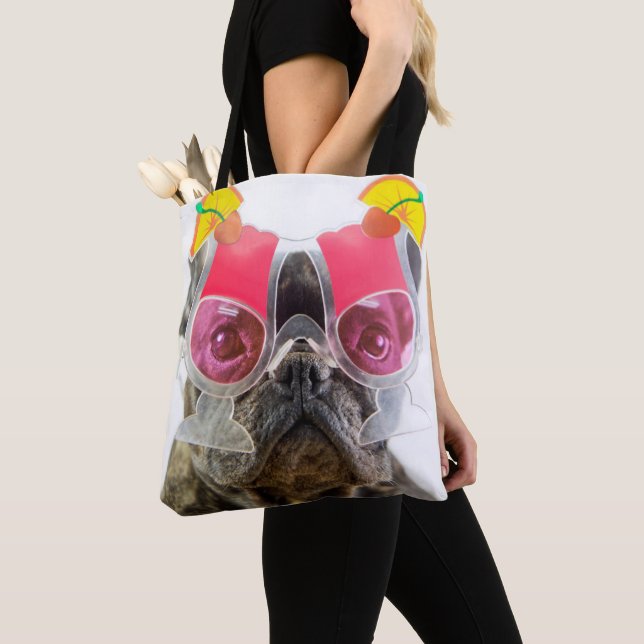 Hund Getty Bild-| mit Cocktail-Gläsern Tasche (Von Nahem)