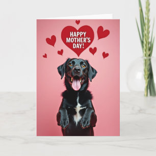 Hund Glücklicher Muttertag Portrait Karte