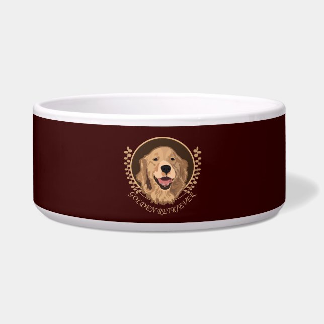 Hund Golden Retriever Napf (Vorderseite)