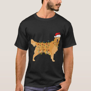 Hund Golden Retriever Weihnachtsmann Weihnachten X T-Shirt