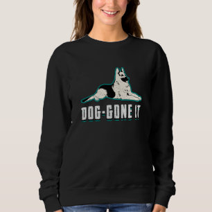 Hund-Gone-Hunde Vintagen Funny Sweatshirt